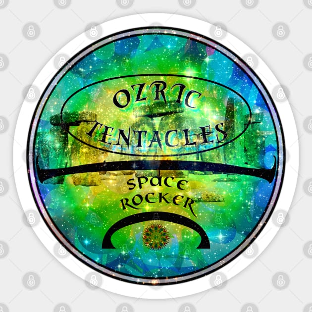 Ozric Tentacles - Space Rocker - Stars And Stones. Sticker by OriginalDarkPoetry